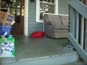 College Life: Sofa, Beer & A Porch