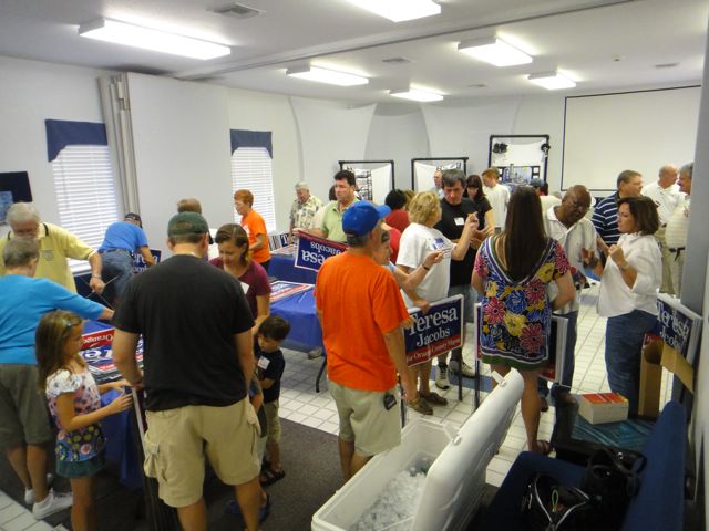 Over 100 People Came To Construct Campaign Signs