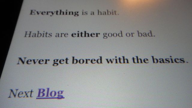 Always On The Lower Left, Click "Blog"