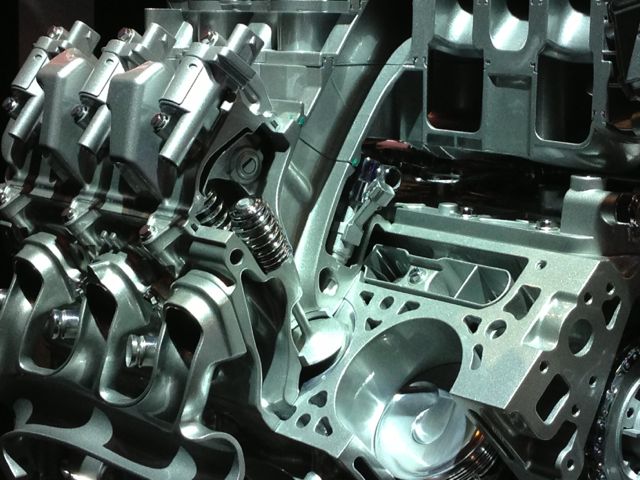 Engine on display at 2013 Chicago Auto Show
