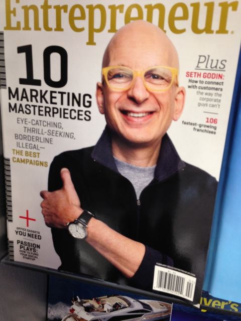 Seth Godin on the cover of Entrepreneur magazine