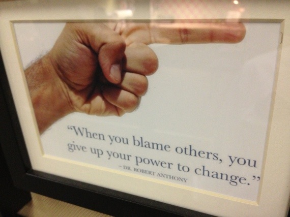 motivational quote about blame