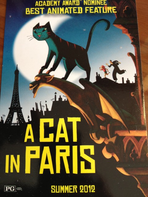 Poster of a cat in Paris