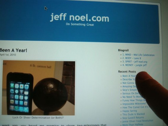 jeff noel's early website and blogs