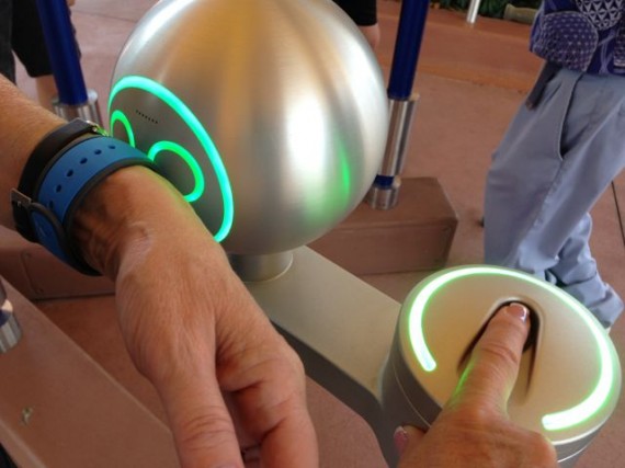 Disney's MagicBand technology used for Theme Park entry
