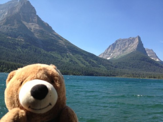 Teddy Bear on Glacier Park's St Mary Lake boat ride