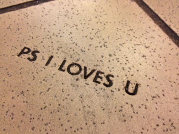Pike Place Market floor brick with saying
