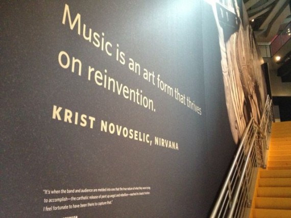 Music history museum wall sign