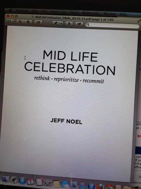Mid Life Celebration first edition finished title page