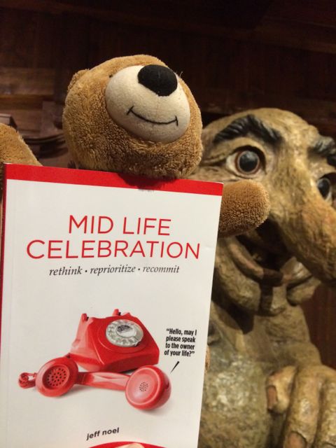 Mid Life Celebration book at Epcot's Norway with Troll