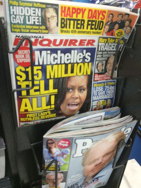 National Inquirer cover with Michelle Obama