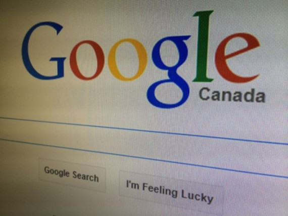 Google Canada screen