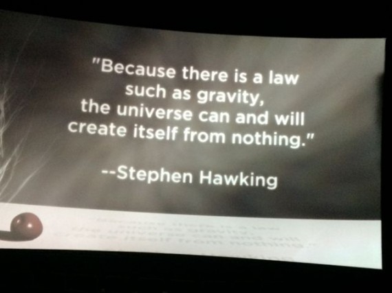 Stephen Hawking quote about the Universe