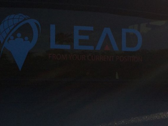 leadership slogan truck decal