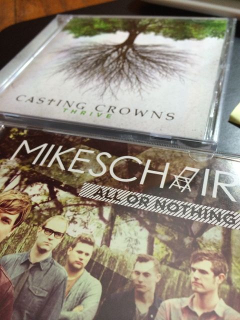 Mike's Chair and Casting Crown CDs