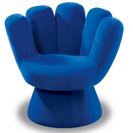 blue finger chair