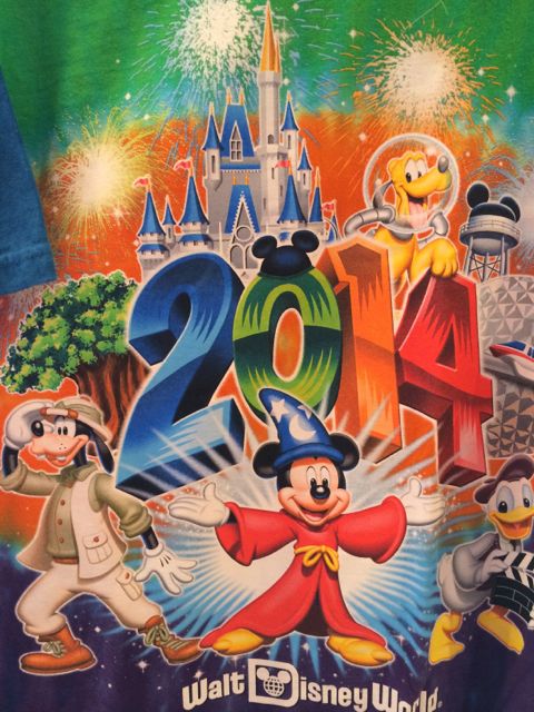Walt Disney World 2014 tee shirt