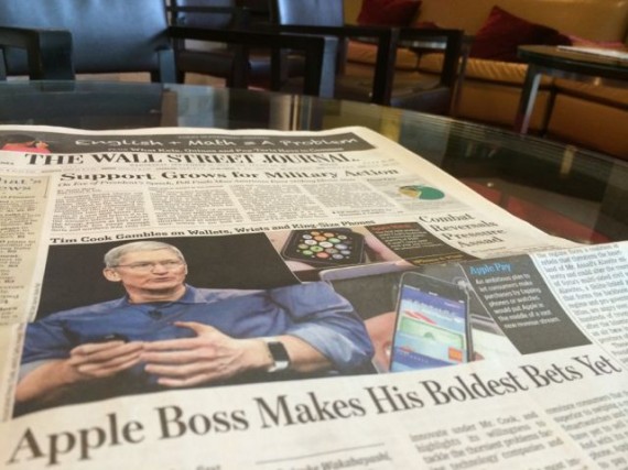 Apple iPhone 6 makes front page news