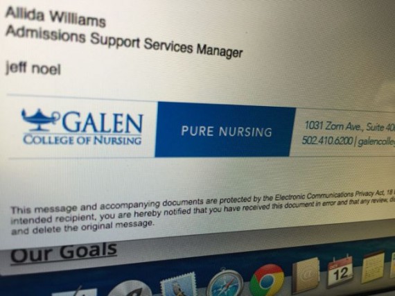 Galen College of Nursing email tag line