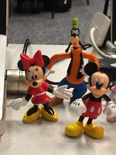 Small plastic Disney character toys