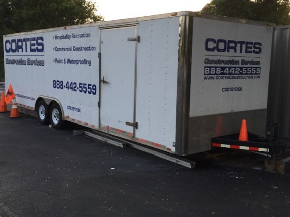 Construction company trailer