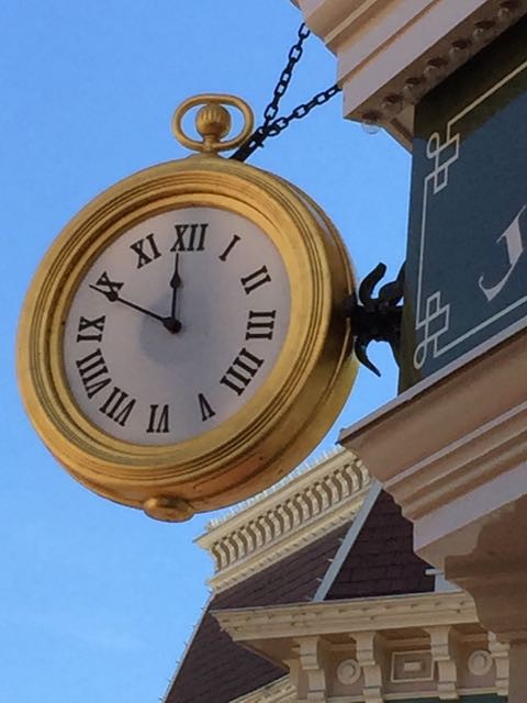 Disneyland Main Street Clock