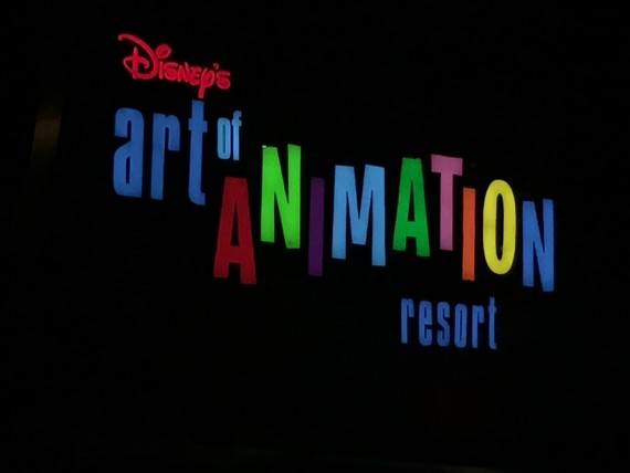 Disney's Art of Animation Resort entrance sign