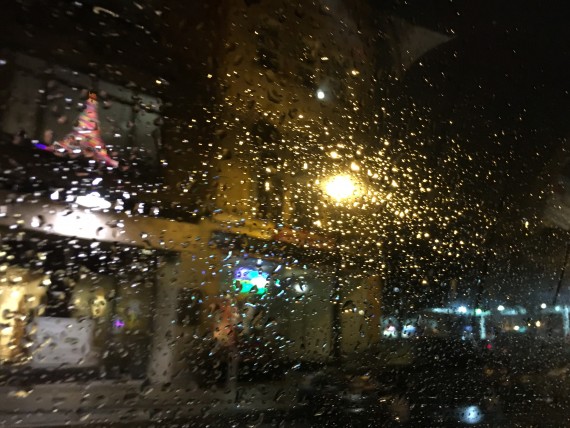 Rainy, cold night in Bethlehem, PA