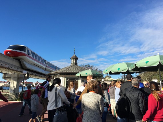 magic Kingdom entrance on busy morning