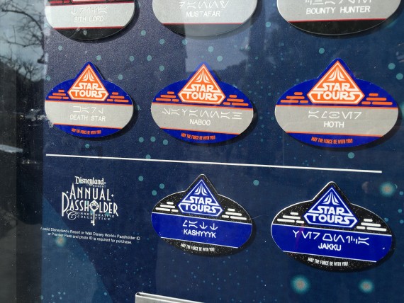 Disneyland Star Wars name tags