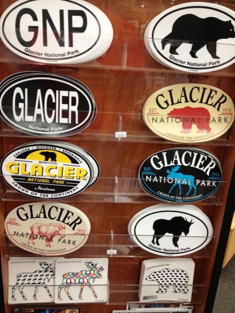 Glacier National Park stickers