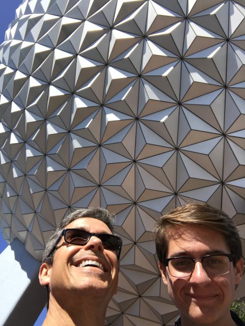 Father and Son at Epcot