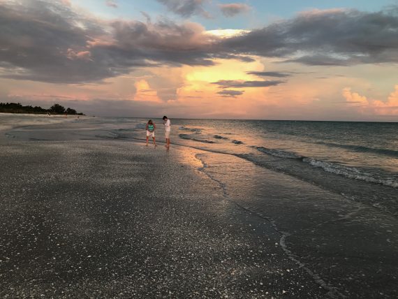 florida beach at sunset