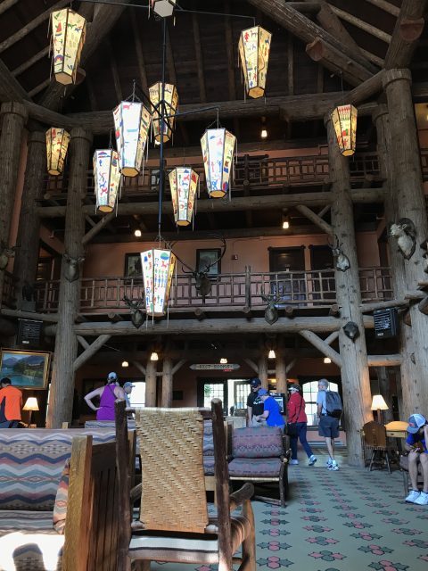 Lake McDonald Lodge lobby