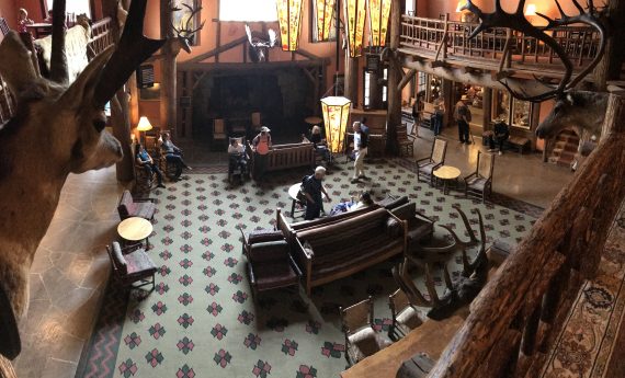 Lake McDonald Lodge lobby