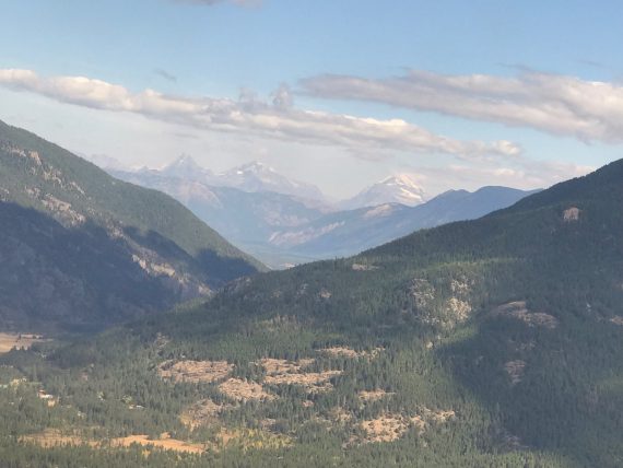 Glacier National Park from plane