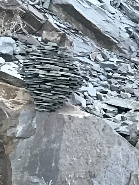 Rock pile sculpture