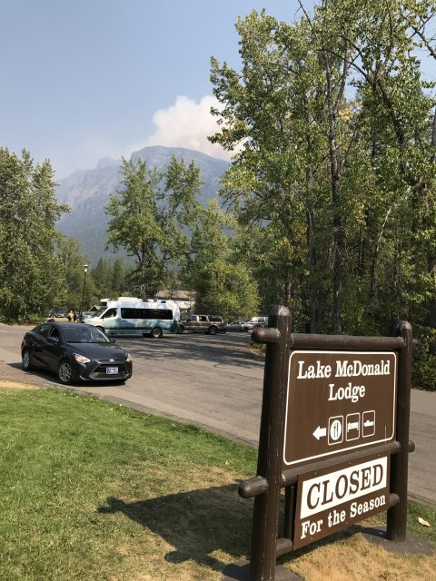 Lake McDonald Lodge Fire 2017