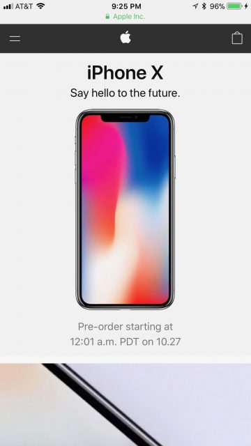 Ordering iPhone X opening day