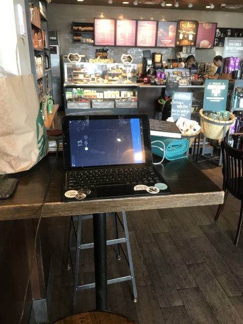 Laptop at Starbucks