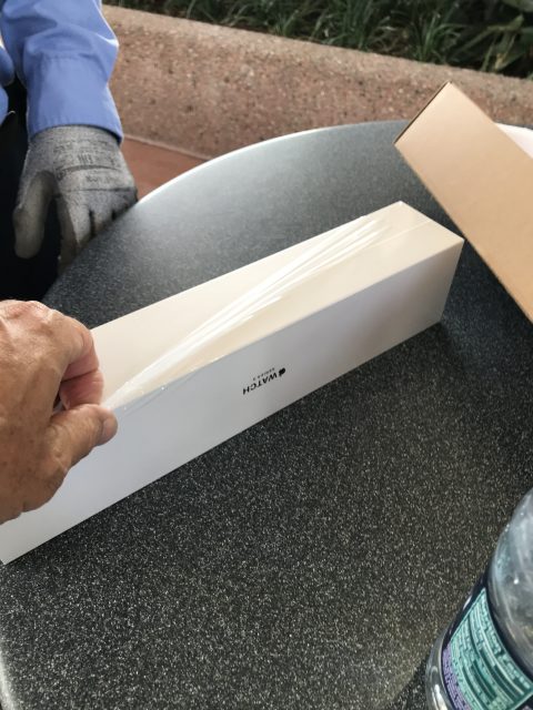 Opening Apple Watch 3 box