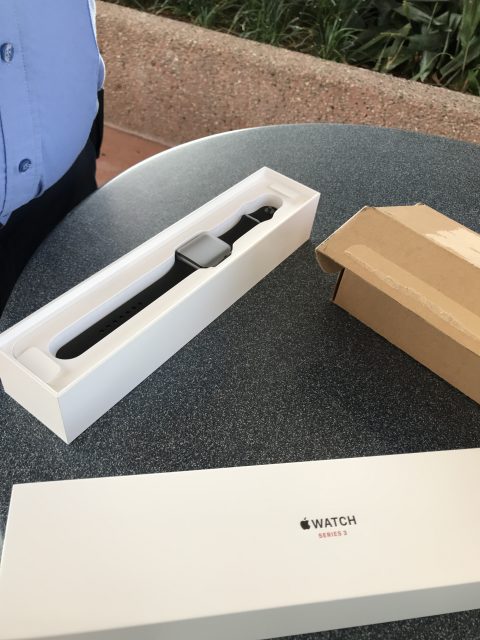 Opening Apple Watch 3 box