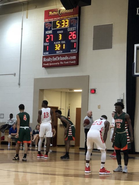 High School basketball game