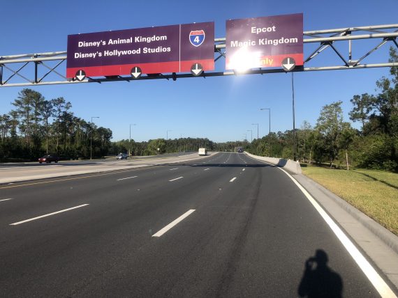 Bicycling on Disney World roads