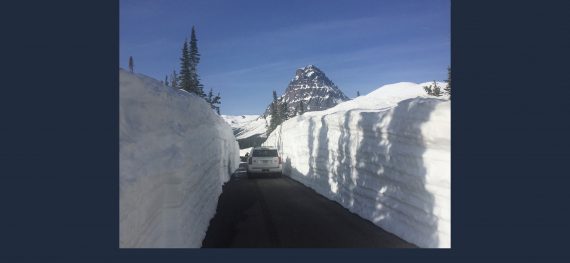 Glacier National Park snow plowing