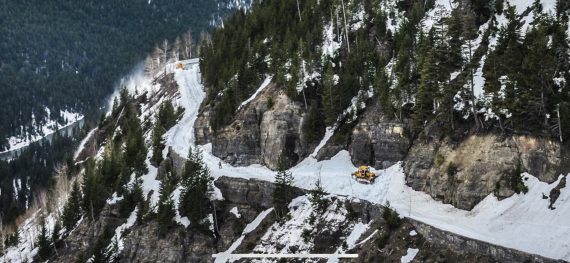 Glacier National Park snow plowing