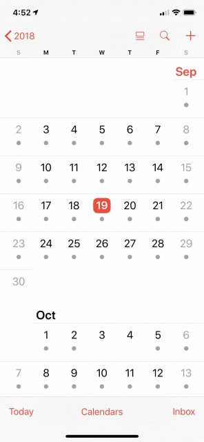 apple calendar
