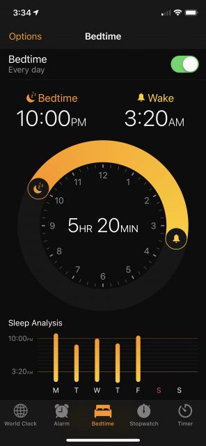 sleep timer on iPhone