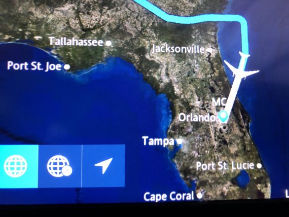 Delta flight map