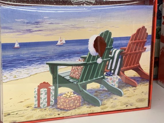 Beach themed christmas cards